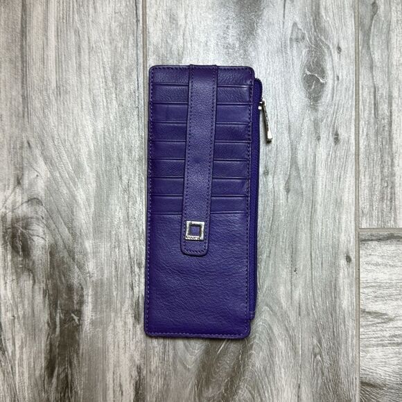 Lodis Womens Be Organize Julia Long Stacker ID & Card Wallet Purple - Picture 1 of 9